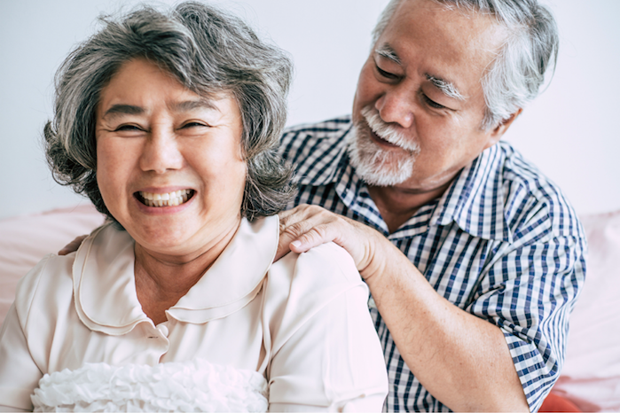 Elder couple feeling happy after marriage counseling in Simi Valley, Ca