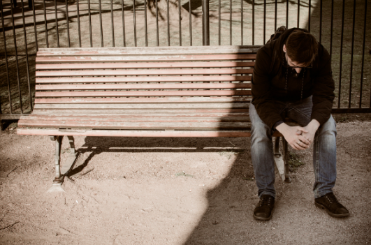 man sitting alone after break up left him feeling depressed needs therapy in Simi Valley, ca, 93065