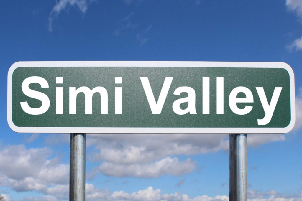Sign of Simi Valley, Ca
