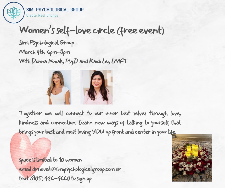 Self love workshop by Simi Valley therapists